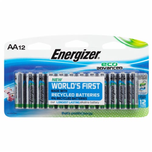 Energizer EcoAdvanced AA Batteries Perspective: front