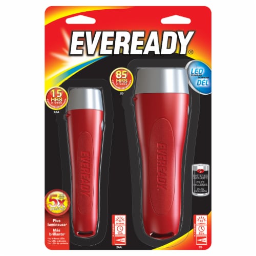 Eveready All-Purpose LED Flashlight Combo (2 Pack) Perspective: front