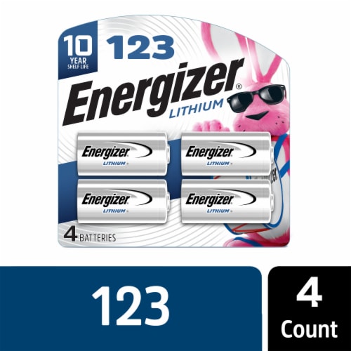 Energizer Photo Lithium 123 Batteries - 4 Pack, 4 pk - Pay Less Super  Markets