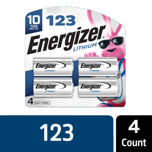 Energizer Photo Lithium 123 Batteries Perspective: front
