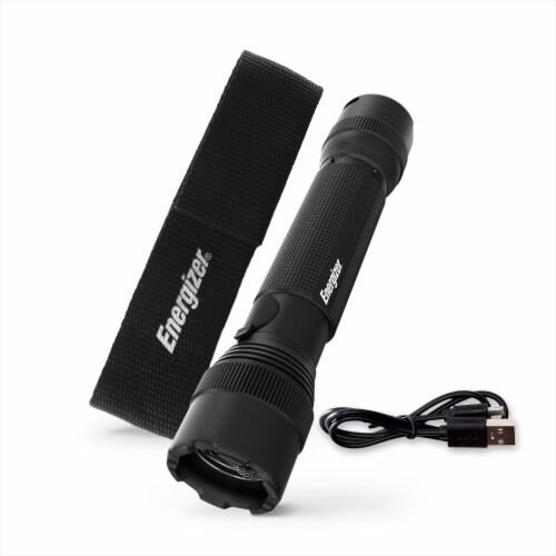 Energizer TAC-R 800 Rechargeable Tactical Flashlight 800 Lumens Perspective: front
