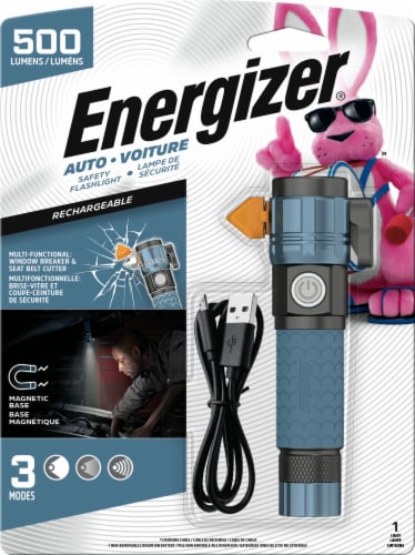 Energizer® Rechargeable Auto Safety Flashlight Perspective: front