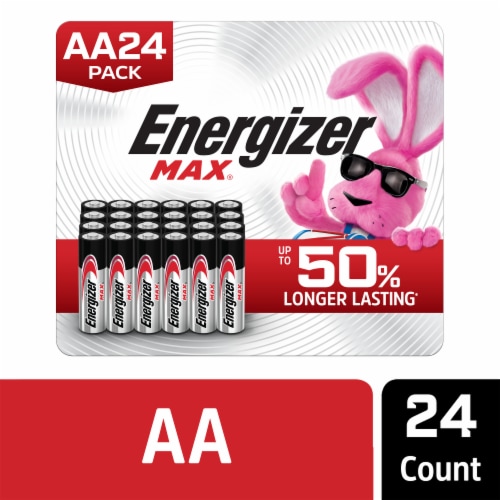 Energizer MAX AA Batteries , Double A Alkaline Batteries Perspective: front