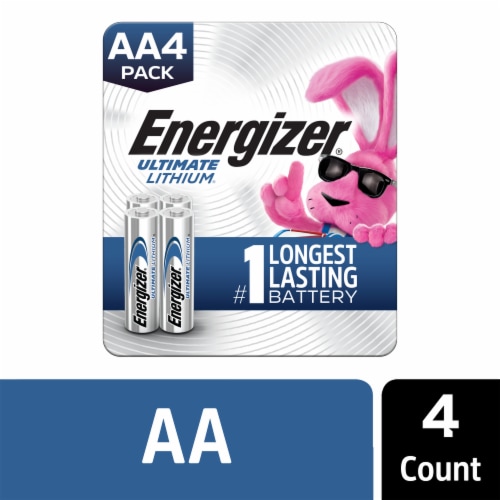 Energizer Ultimate Lithium AA Batteries , 1.5V Lithium Double A Batteries Perspective: front