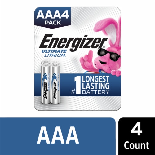 Energizer Ultimate Lithium AAA Batteries , Lithium Triple A Batteries Perspective: front