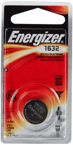 Energizer® 1632 Lithium Coin Battery Perspective: front
