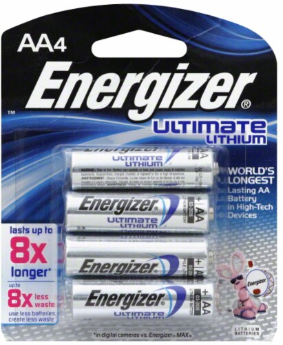 Energizer® Ultimate Lithium AA Batteries Perspective: front