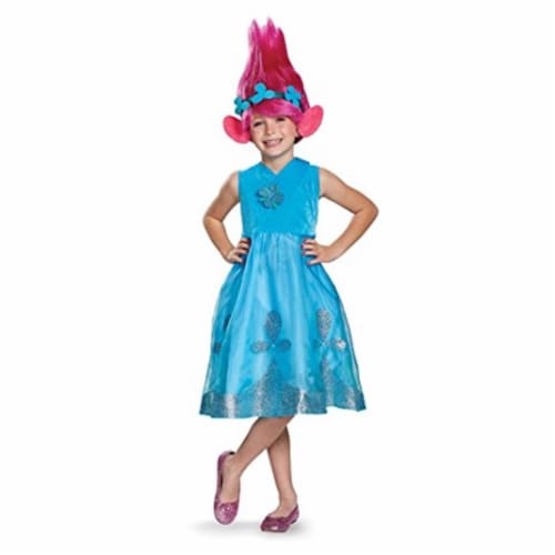 Disguise 249108 Branch Deluxe with Wig Trolls Costume, Large Perspective: front