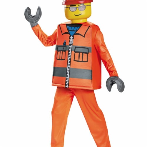 Disguise Construction Worker Deluxe Child Costume - Small Costume Perspective: front