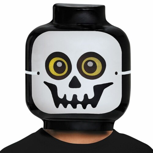 Disguise Lego Iconic - Skeleton Child Mask - One Size Costume Perspective: front