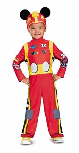 Disguise Mickey Roadster Classic Toddler Costume, Multicolor, Small (2T) Perspective: front