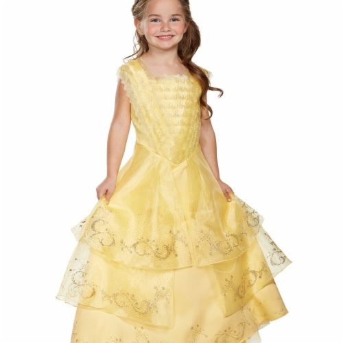 Disguise 272426 Belle Ball Gown Prestige Child Costume - Medium Perspective: front