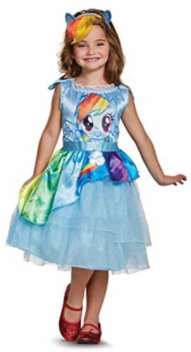 Disguise Rainbow Dash Movie Classic Costume, Blue, Small (4-6X) Perspective: front
