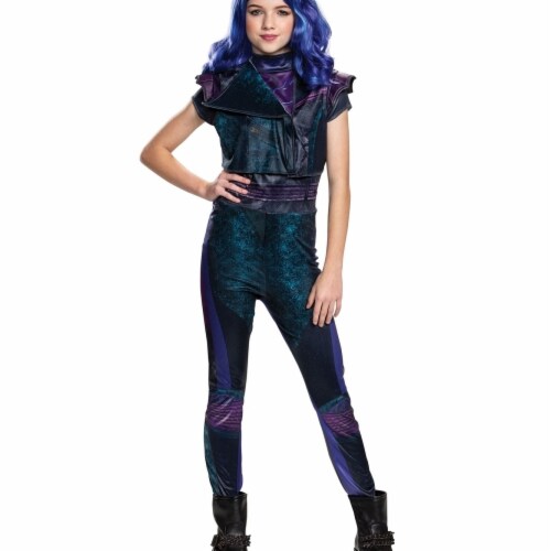 Disguise Girls Descendants 3 Mal Classic Child Costume&#44; Large 10-12 Costume Perspective: front