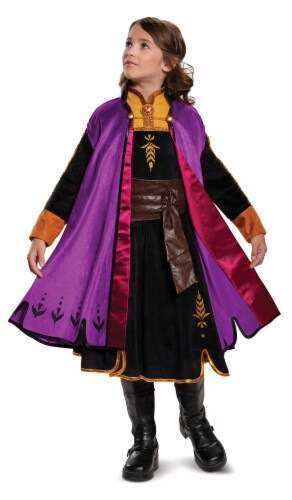 Disguise Frozen 2 Anna Prestige Child Costume For Girls - Size 4-6X Costume Perspective: front