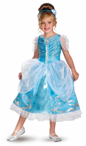Cinderella Sparkle Deluxe Halloween Costume (7-8) Perspective: front