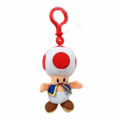 Super Mario World Of Nintendo Toad Clip On Plush Figure, 1 Unit - Kroger