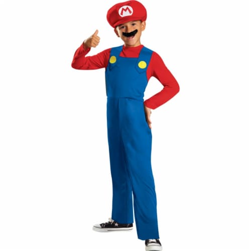 Disguise DG73689M XS Boys Mario Classic Costume Perspective: front