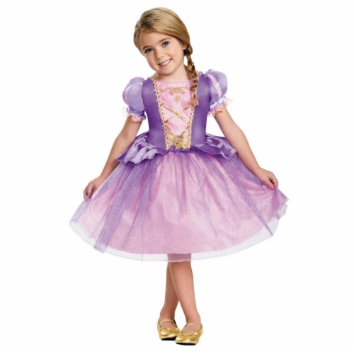 Disney Tangled Toddler Girls' 3T - 4T Rapunzel Costume - Purple/Pink Perspective: front