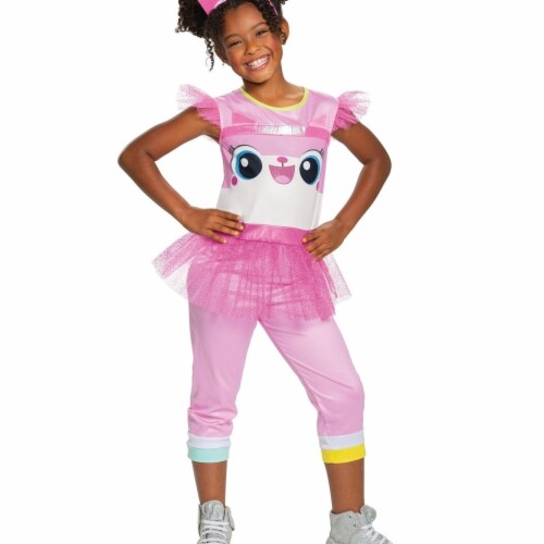 Disguise Girls Lego Movie 2 Unikitty Classic Child Costume&#44; Medium 7-8 Costume Perspective: front