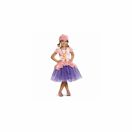 Disguise 243494 Captain Jake & the Neverland Pirates-Izzy Tutu Deluxe Toddler Costume, Pink & Perspective: front