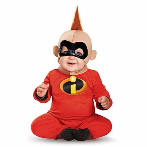 Disguise Baby Boys' Baby Jack Deluxe Infant Costume, Red/Black, 6-12 Months Perspective: front