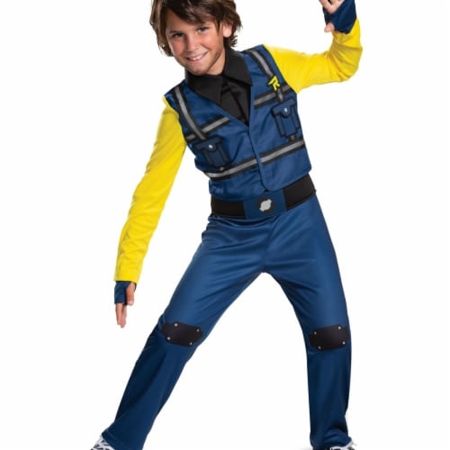 Disguise Child Lego Movie 2 Rex Dangervest Classic Jumpsuit Costume&#44; Medium 7-8 Costume Perspective: front