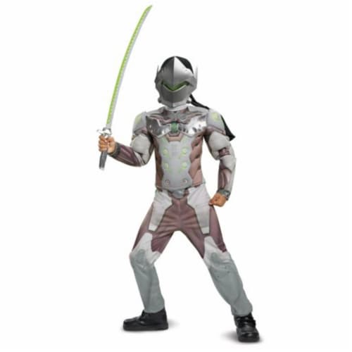 The Costume King DG19009K Genji Classic Muscle Child Costume, Gray - Medium - 7 to 8 Month Perspective: front