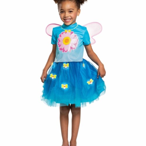 Disguise 403328 Girls Sesame Street Abby Cadabby Deluxe Toddler Costume, Small Perspective: front