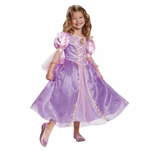 Morris Costumes DG98435K Rapunzel Prestige Child Costume, Size 7-8 Perspective: front