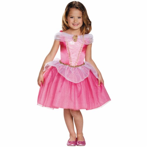 Disguise DG98472K Disney Classic Aurora Childs Costume, Size 7-8 Perspective: front
