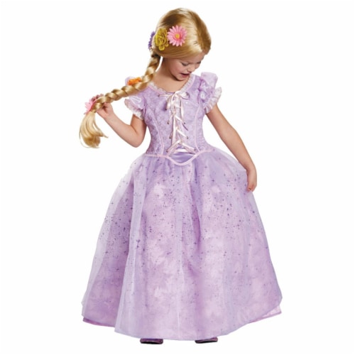 Morris Costumes DG98521K Child Rapunzel Ultra Prestige Costume - Size 7-8 Perspective: front