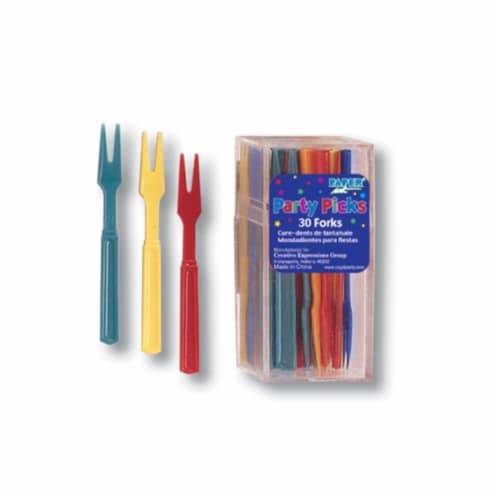 Creative Converting Assorted Party Pick Forks - 360 Count Perspective: front