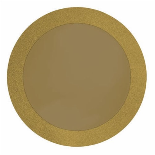 Creative Converting Gold Glitz Prismatic Placemats Perspective: front