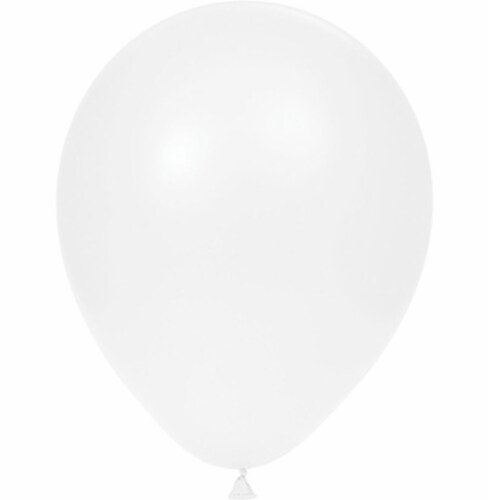 James Paul White Latex Balloons Perspective: front