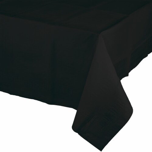 Creative Converting Tablecloth - Black Perspective: front