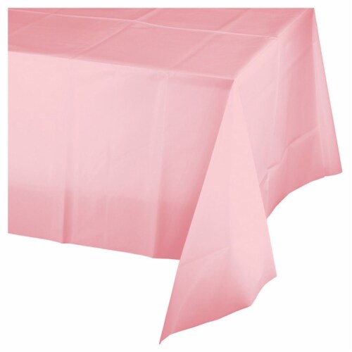 Celebrations Plastic Tablecloth - Pink Perspective: front