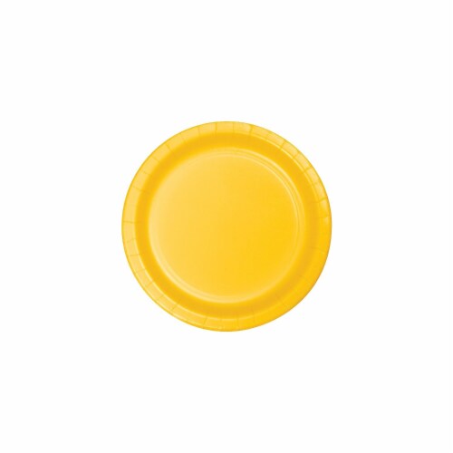 Creative Converting Paper School Bus Yellow 9 Round Dinner Plates/24 ...