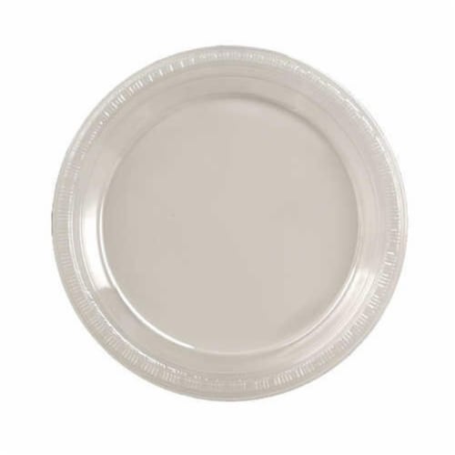 Creative Converting 28114131 10 in. Clear Plastic Plate, 20 Count Perspective: front