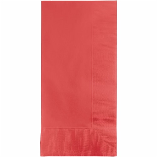 Touch of Color Coral Napkins 50/Pack 673146B Perspective: front