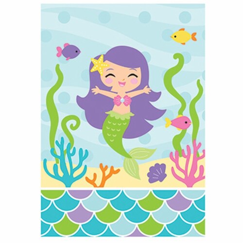 Creative Converting Mermaid Friends Treat Bags Perspective: front