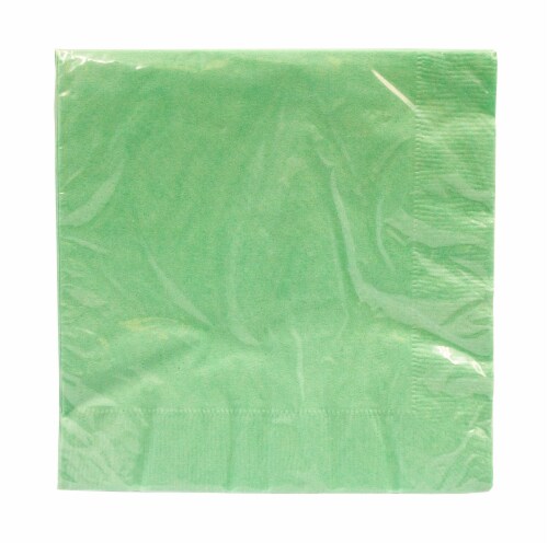Creative Converting Mint Paper Napkins Perspective: front