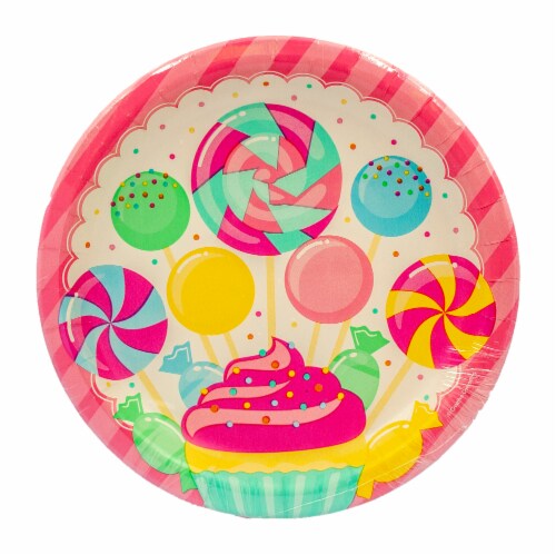 Hoffmaster Group Candy Bouquet Dinner Plate Perspective: front