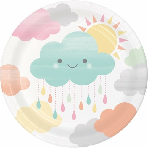 James Paul Products Sunshine Baby Showers Dessert Plates Perspective: front