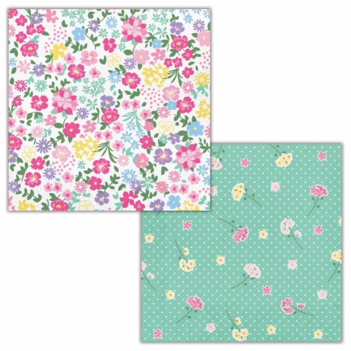 Creative Converting 339798 Floral Tea Party Napkins, 16 Count Perspective: front