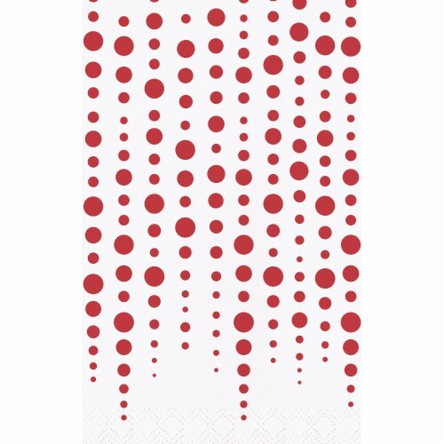 Creative Converting 339899 Ruby 40th Anniversary Dinner Napkins, 16 Count Perspective: front
