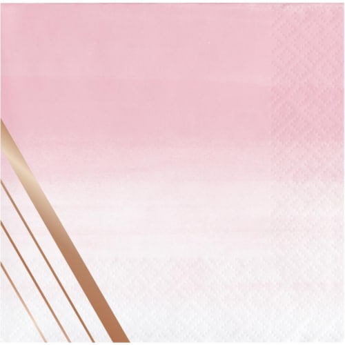 Creative Converting 340048 Rose All Day 3-Ply Beverage Napkins, 16 Count Perspective: front