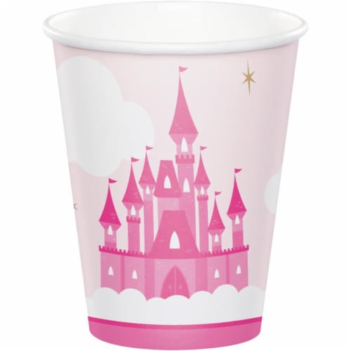 Creative Converting 344446 8 oz Little Princess Cups - 96 Count Perspective: front