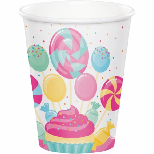 Creative Converting 344474 8 oz Candy Bouquet Cup - 96 Count Perspective: front