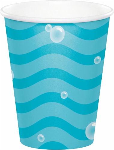 Creative Converting 345990 9 oz Ocean Paper Cups - 96 Count Perspective: front